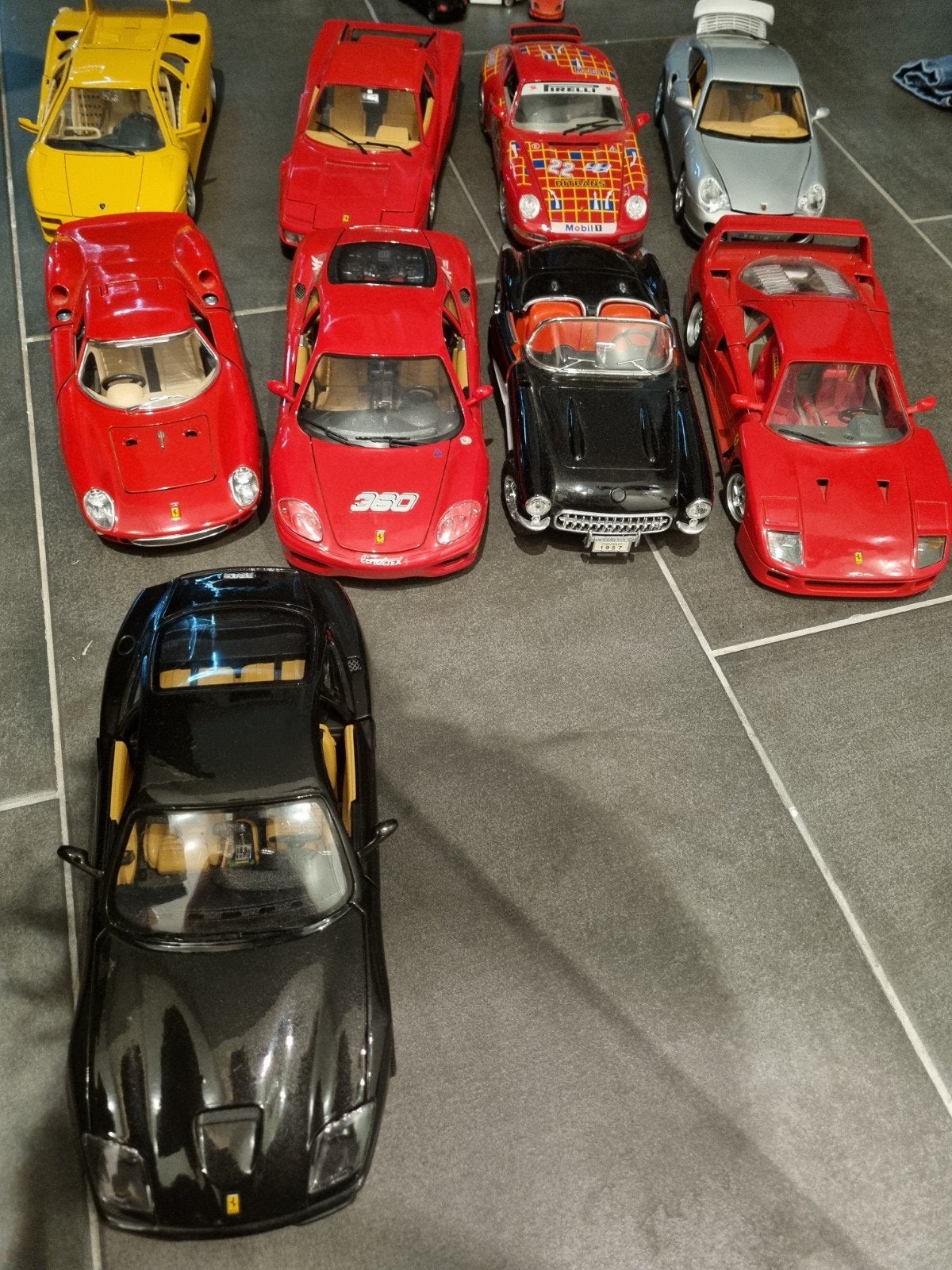 9x Bburago 1:18 Made in Italy - Ferrari Porsche Lamborghini, Hobby en Vrije tijd, Ophalen of Verzenden, Zo goed als nieuw, Bburago