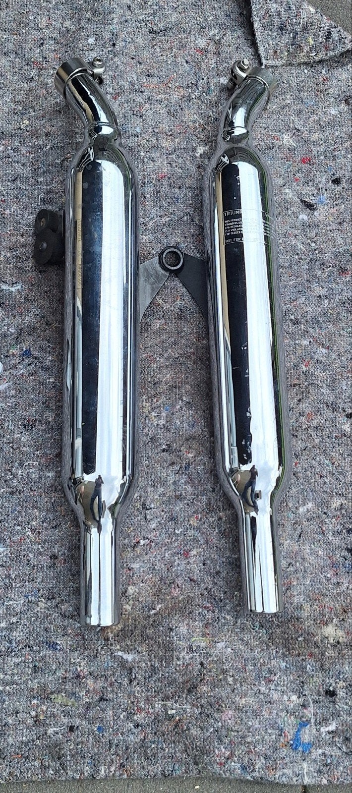 triumph bonneville t100 uitlaten dempers, Ophalen of Verzenden, Zo goed als nieuw