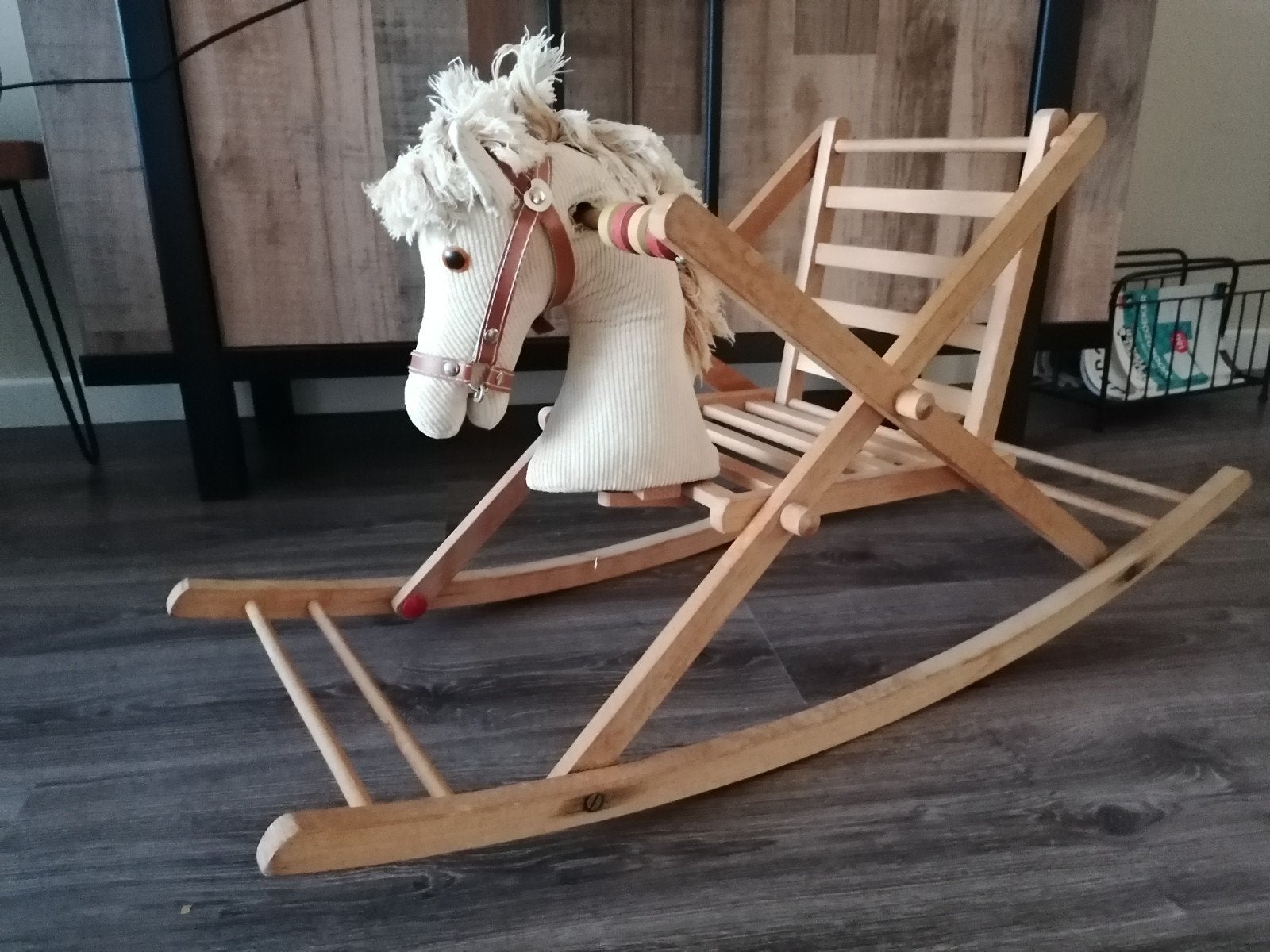 Vintage hobbelpaardje, Ophalen, Gebruikt