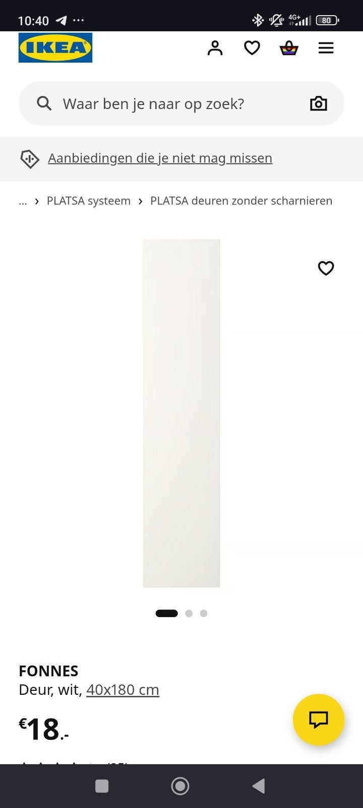 Gezocht: 2x FONNES deur, Ophalen of Verzenden, 25 tot 50 cm, 50 tot 100 cm, Minder dan 100 cm