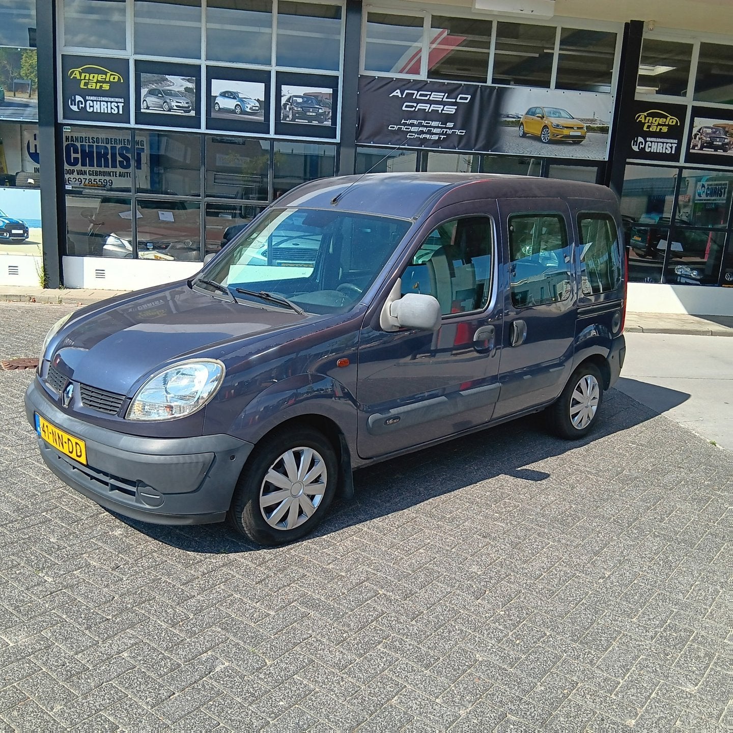 Renault Kangoo 1.6-16V Expression Automaat, Auto's, Renault, Metallic lak, Stof, Gebruikt, 1095 kg