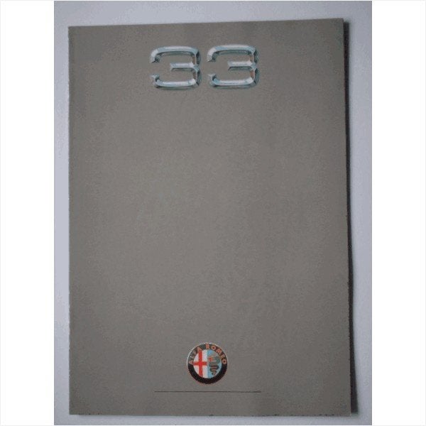 Alfa Romeo 33 Brochure 1990 #1 Nederlands, Ophalen of Verzenden, Gelezen, Alfa Romeo