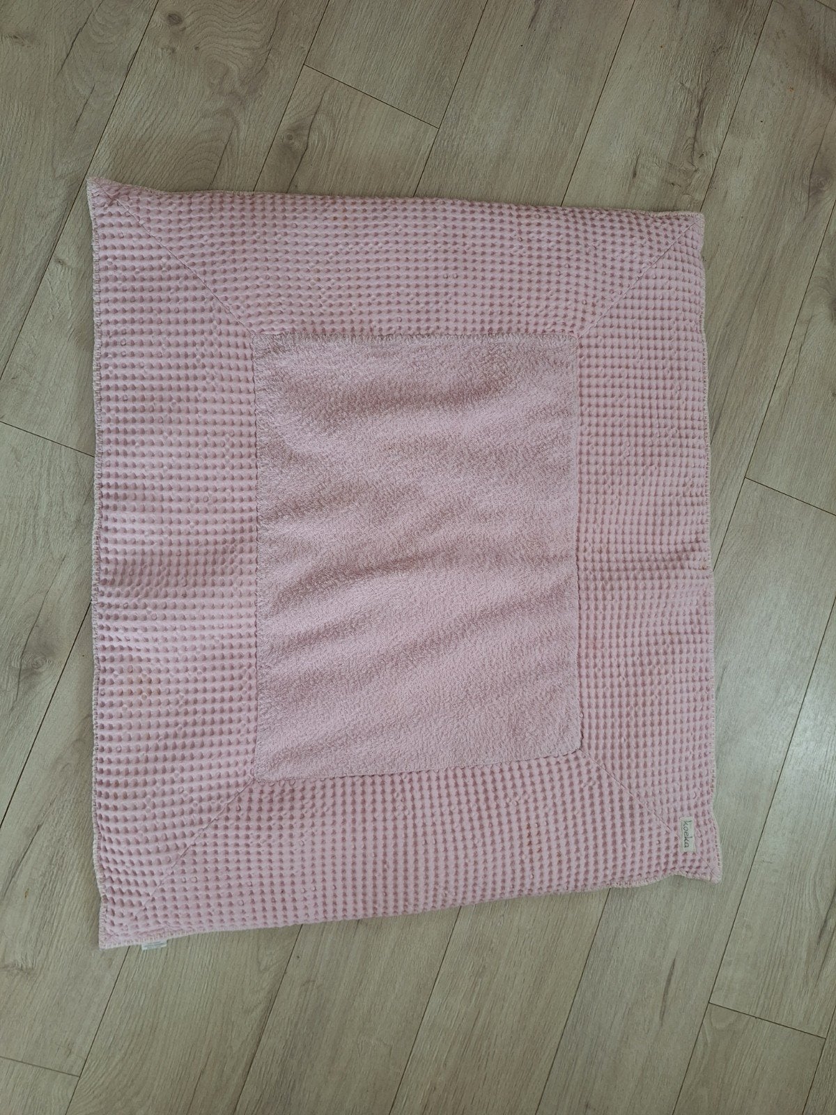 Koeka boxkleed roze en wit wafelstof, Kinderen en Baby's, Ophalen of Verzenden, Gebruikt, Boxkleed