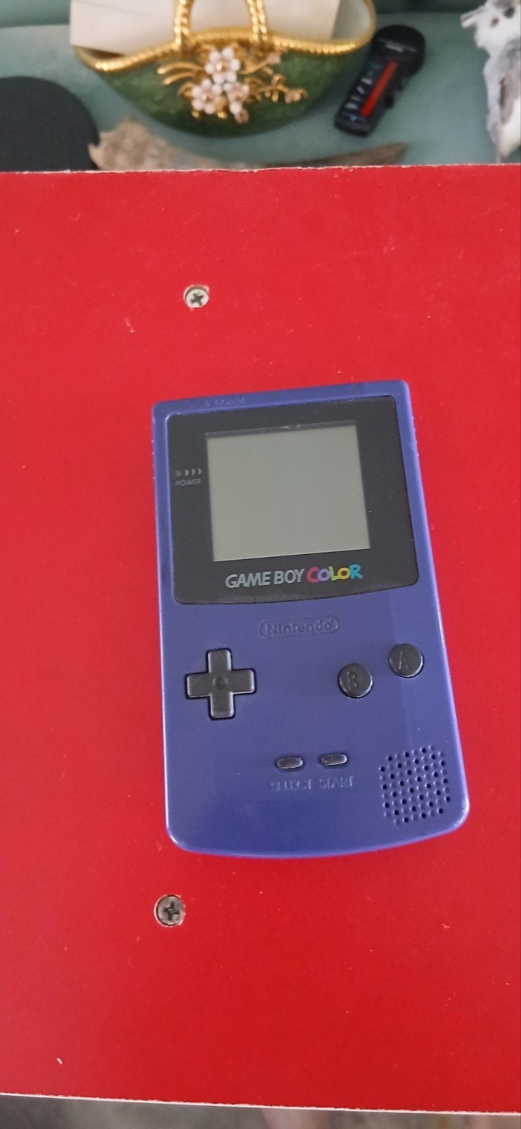 Game Boy Color - Paars (CGB-001), Spelcomputers en Games, Ophalen, Gebruikt, Game Boy Color