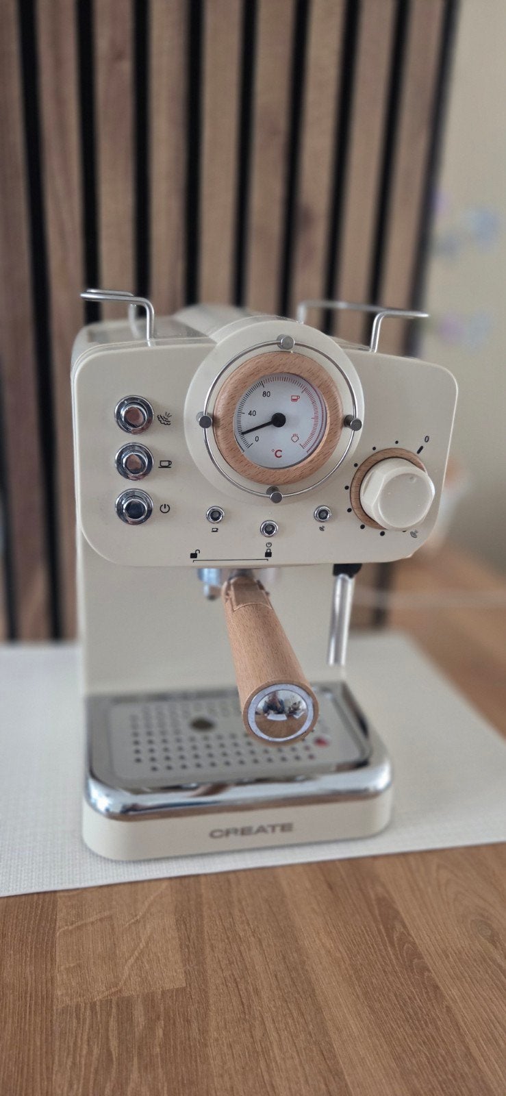 CREATE Espressoapparaat met stoompijpje, Witgoed en Apparatuur, Koffiezetapparaten, Espresso apparaat, Gemalen koffie, Ophalen of Verzenden