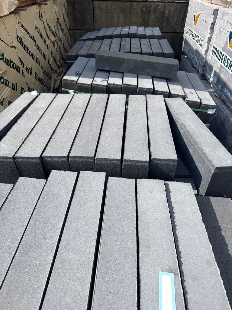 Stapelblokken 2e keus Linia excellende nero 10x15x60, Ophalen, Gebruikt, Overige typen, Minder dan 5 m²