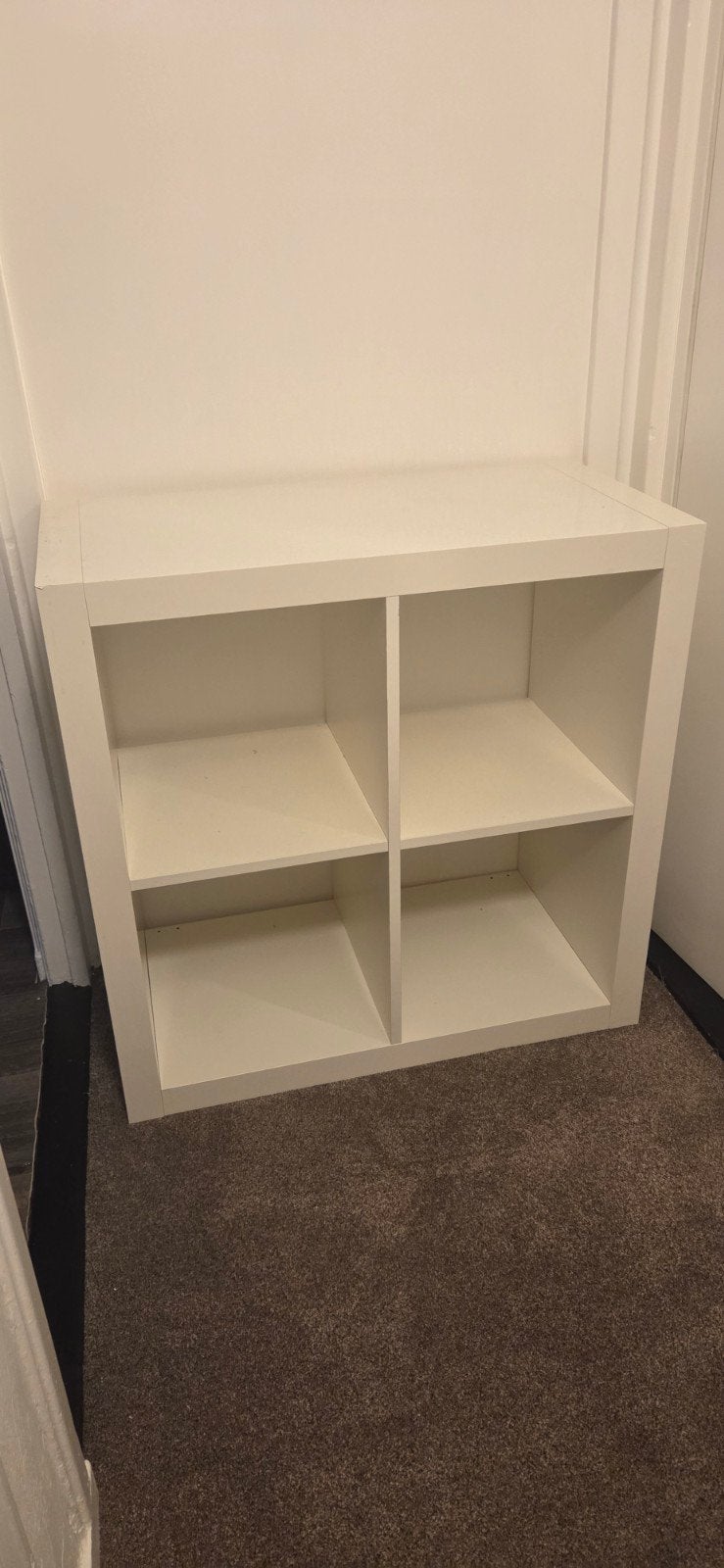 Witte Kallax kast met 4 vakken, Ophalen, Gebruikt