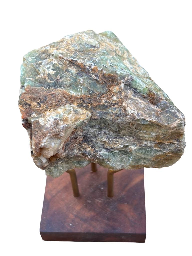 Kiwi Opaal Mineraal - (382g) Hartchakra, Verzamelen, Mineralen en Fossielen, Ophalen of Verzenden, Mineraal