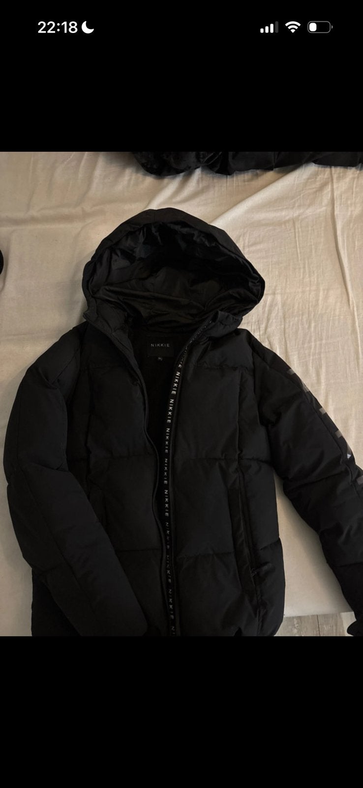 nikkie winter jas, Ophalen of Verzenden, Zo goed als nieuw, Maat 46 (S) of kleiner, Blauw