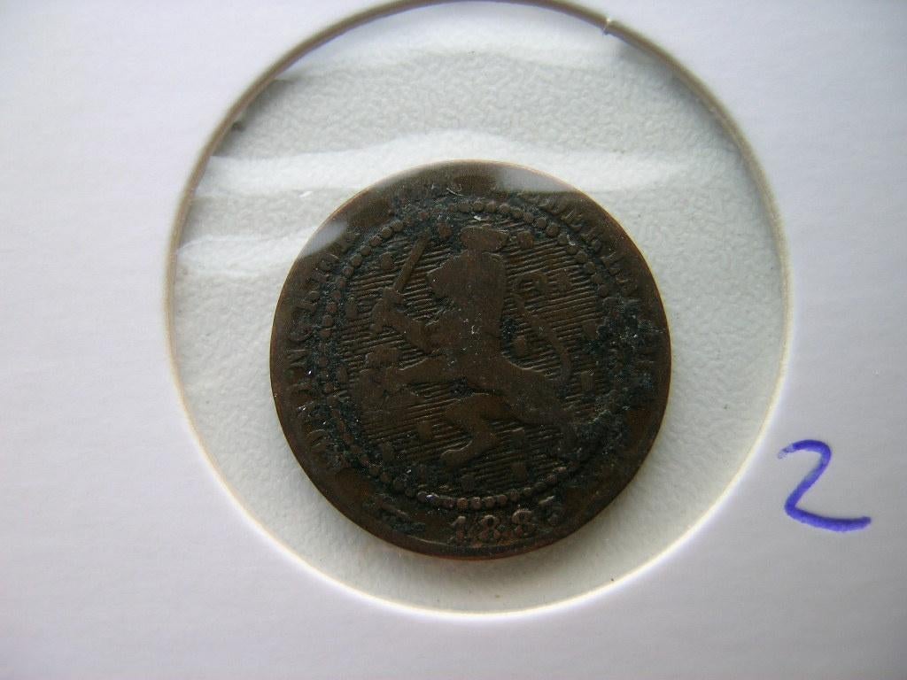 Cent 1883 (nr 2), Postzegels en Munten, Munten | Nederland, Ophalen of Verzenden, Koning Willem III, 1 cent, Losse munt