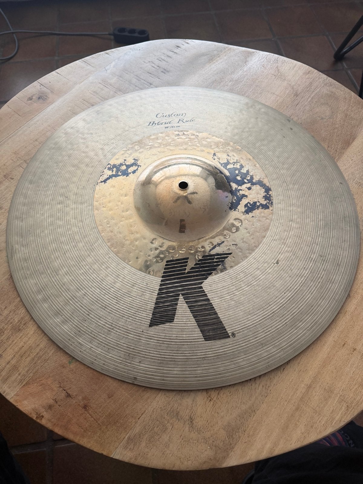 Zildjian K Custom Hybrid Ride 20 inch bekken, Ophalen, Gebruikt