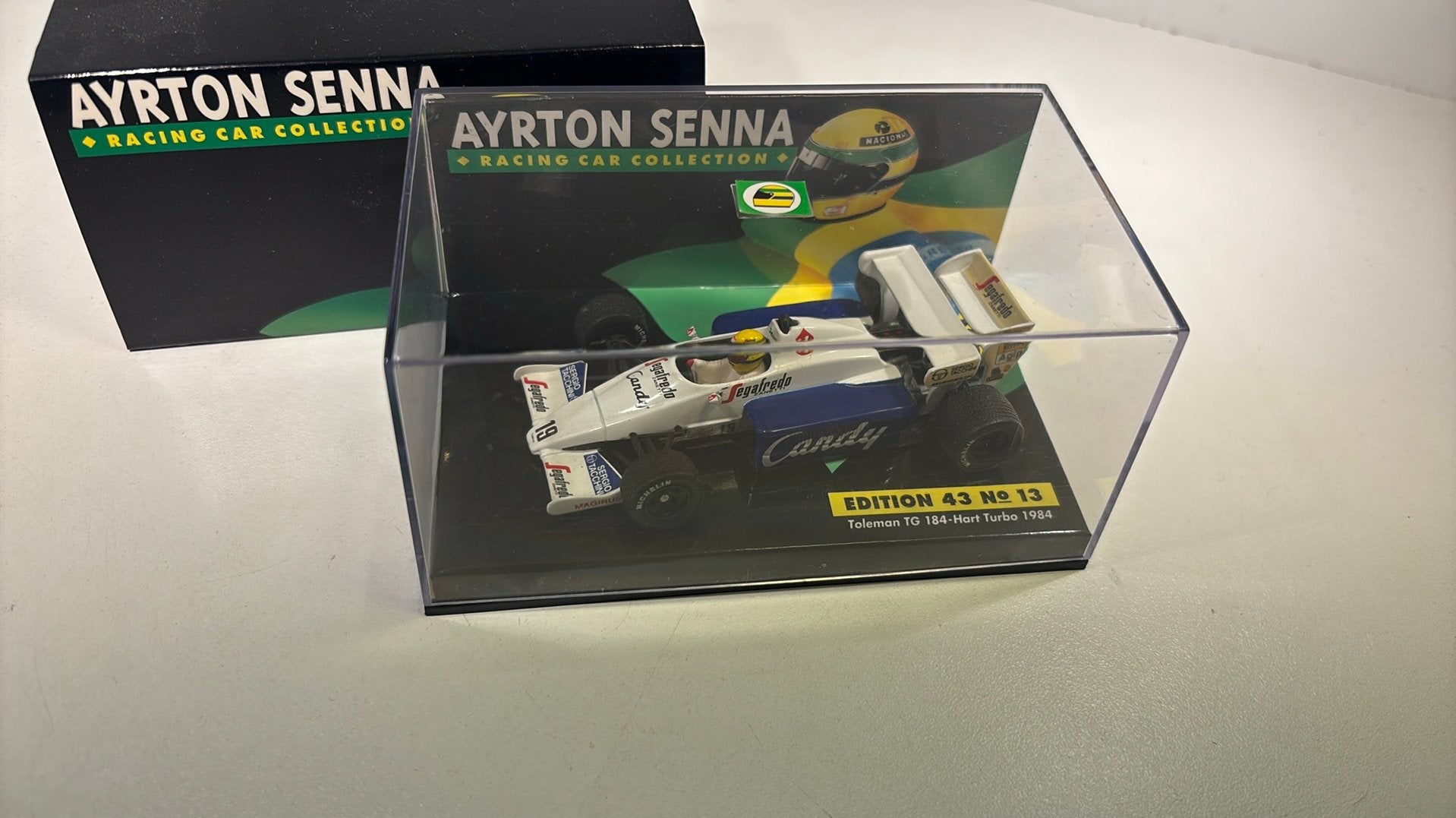 F1 toleman tg 184 hart turbo ayrton senna 1984 minichamps, Hobby en Vrije tijd, Modelauto's | 1:43, Auto, Ophalen of Verzenden