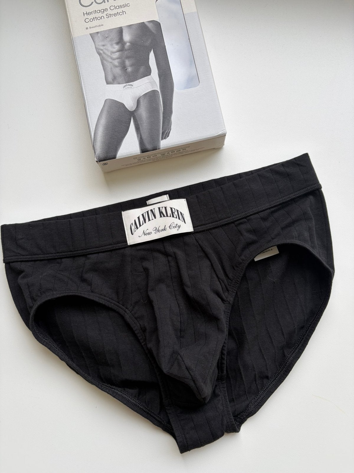 Slip Calvin Klein Heritage, Verzenden, Zwart, Slip