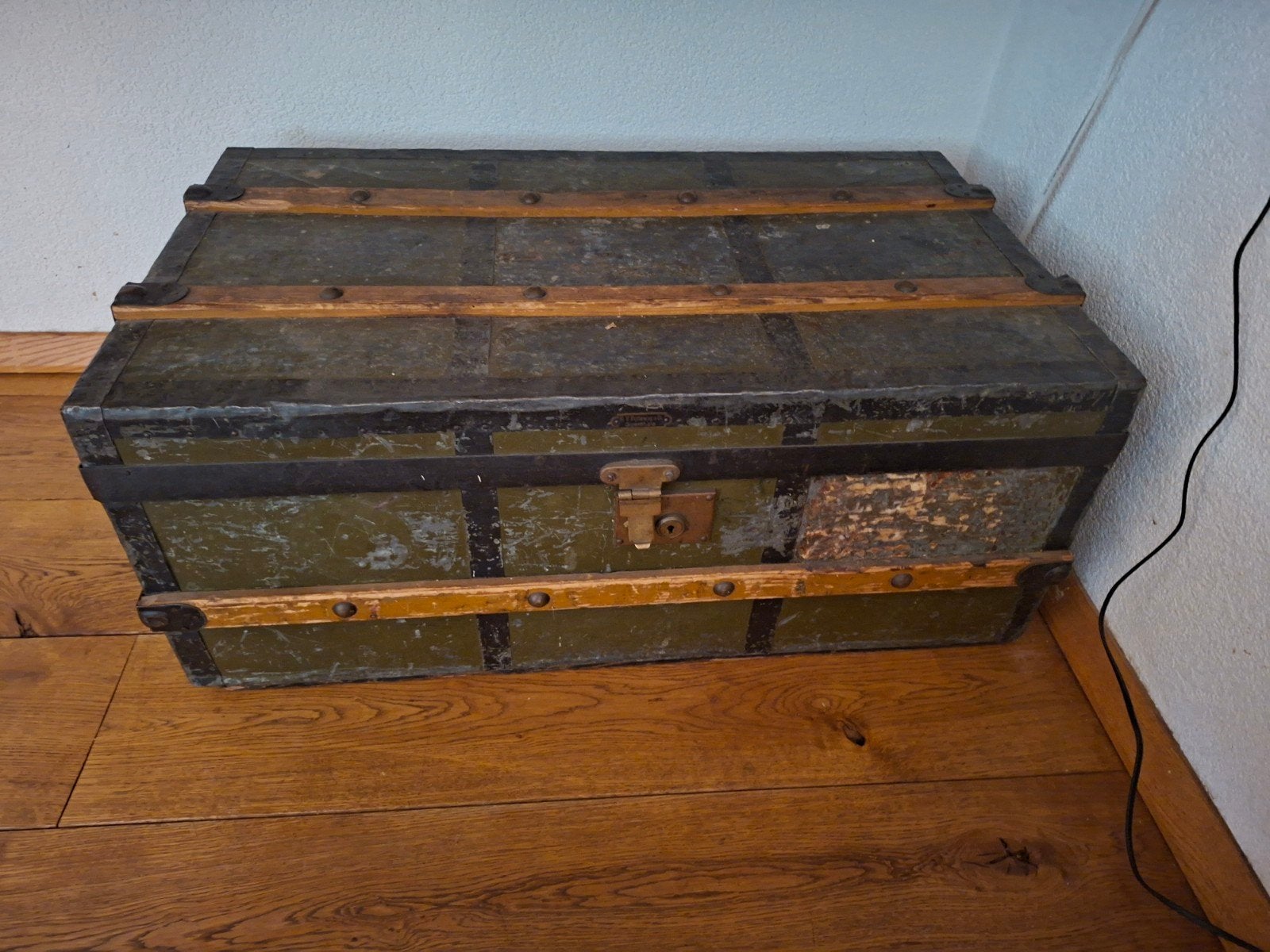 Antieke koffer/kist - Vintage opbergkist, Ophalen of Verzenden