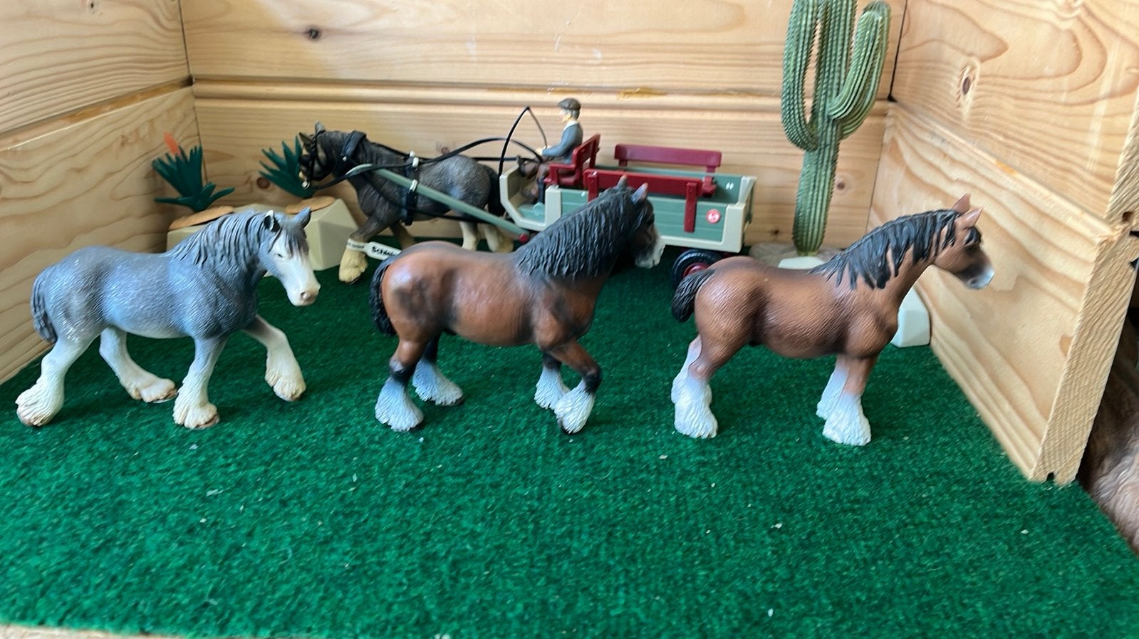 Schleich clydesdale, Ophalen of Verzenden, Zo goed als nieuw, Paard, Beeldje of Figuurtje