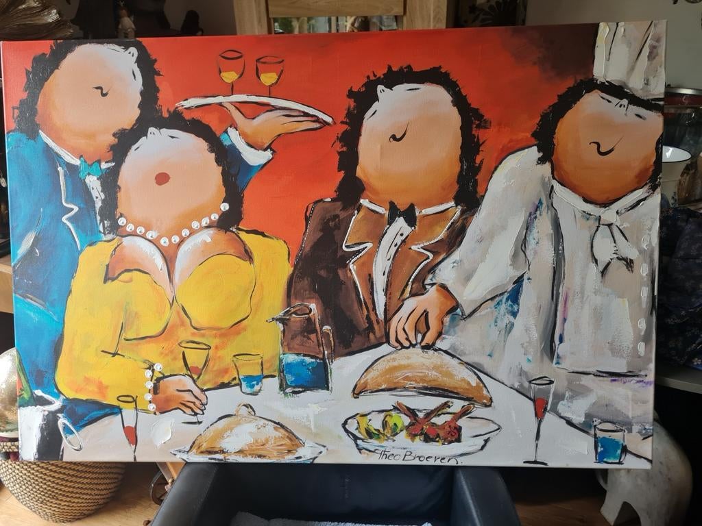 Mooi en uniek schilderij van de dikke dames, Ophalen