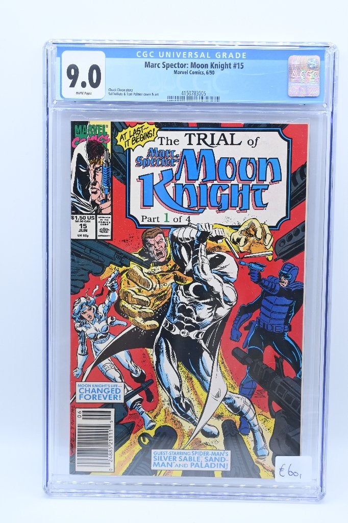 Moon Knight #15 CGC 9.0 - Marvel Comics (1990), Boeken, Strips | Comics, Amerika, Chuck Dixon, Sal Velluto & Tom Palmer, Ophalen of Verzenden