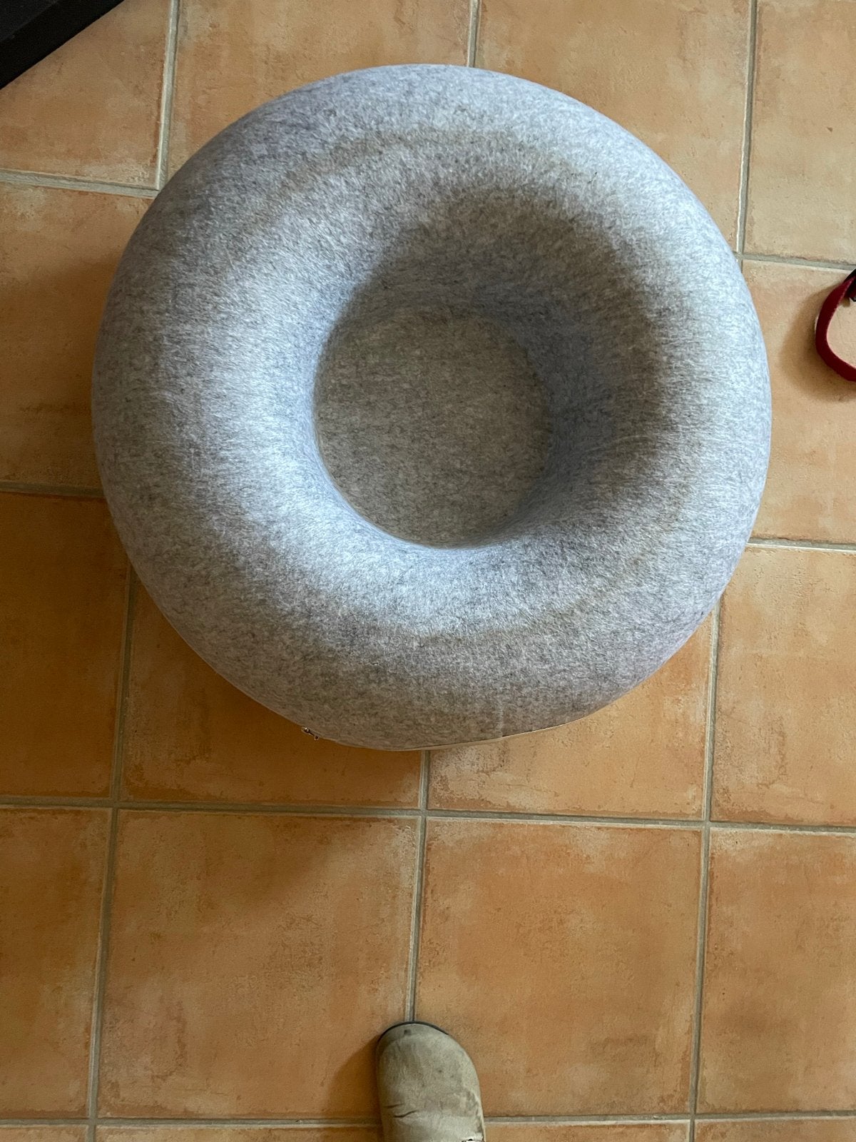 Grijze donut-kattenholte, Dieren en Toebehoren, Ophalen of Verzenden, Zo goed als nieuw