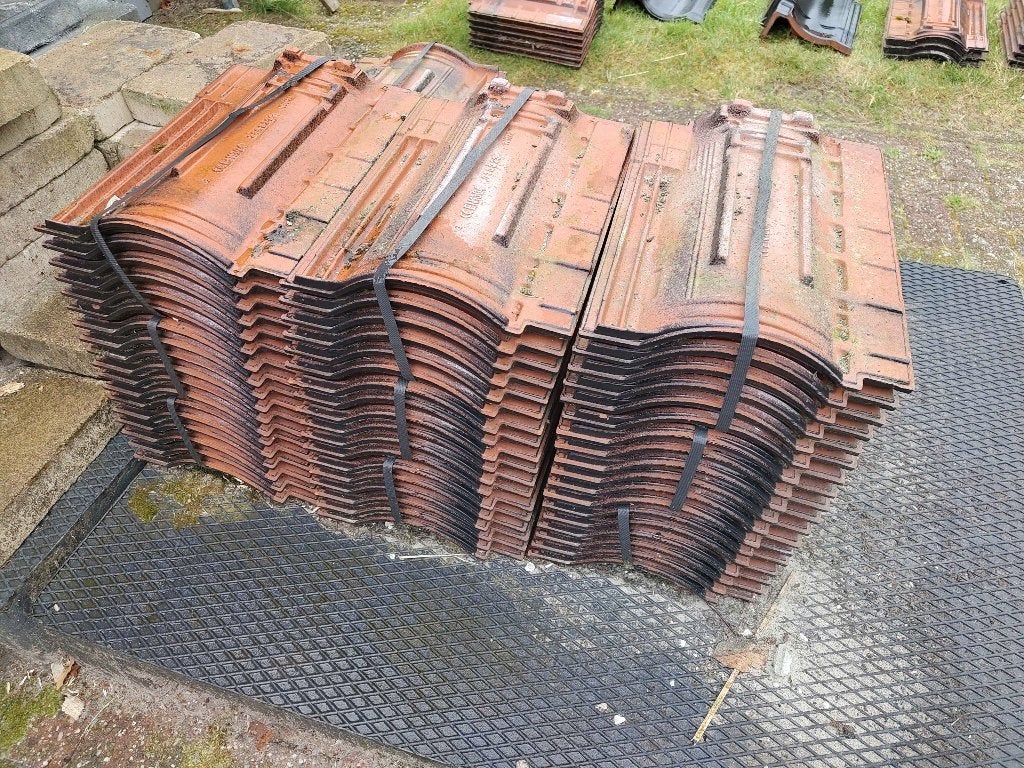 Koramic VHV Vario zwart verglaasde keramische dakpannen, Doe-het-zelf en Verbouw, Dakpannen en Dakbedekking, Ophalen, Steen of Klei