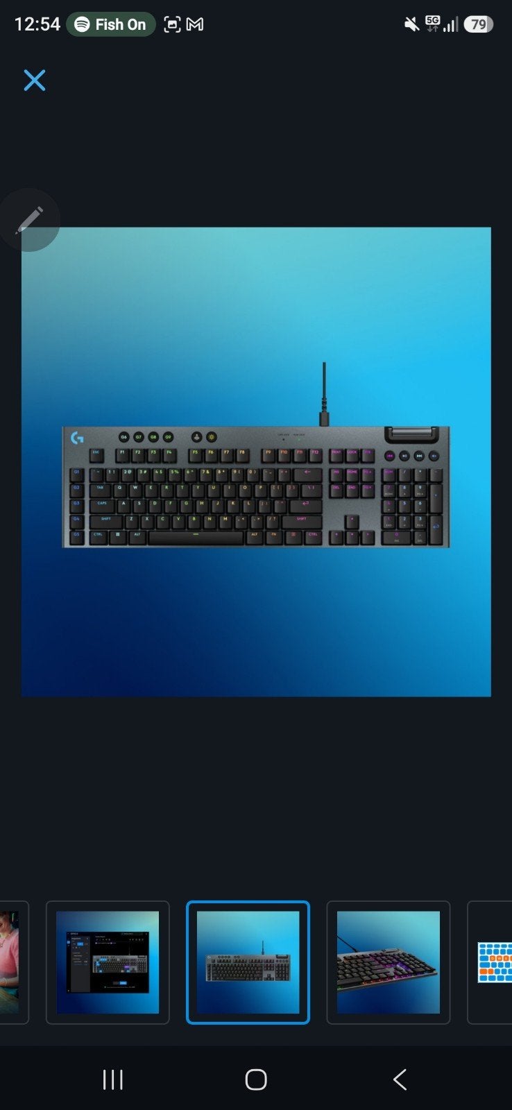 Logitech G915 X Gaming Toetsenbord - RGB, Computers en Software, Toetsenborden, Logitech, Ophalen of Verzenden, Zo goed als nieuw