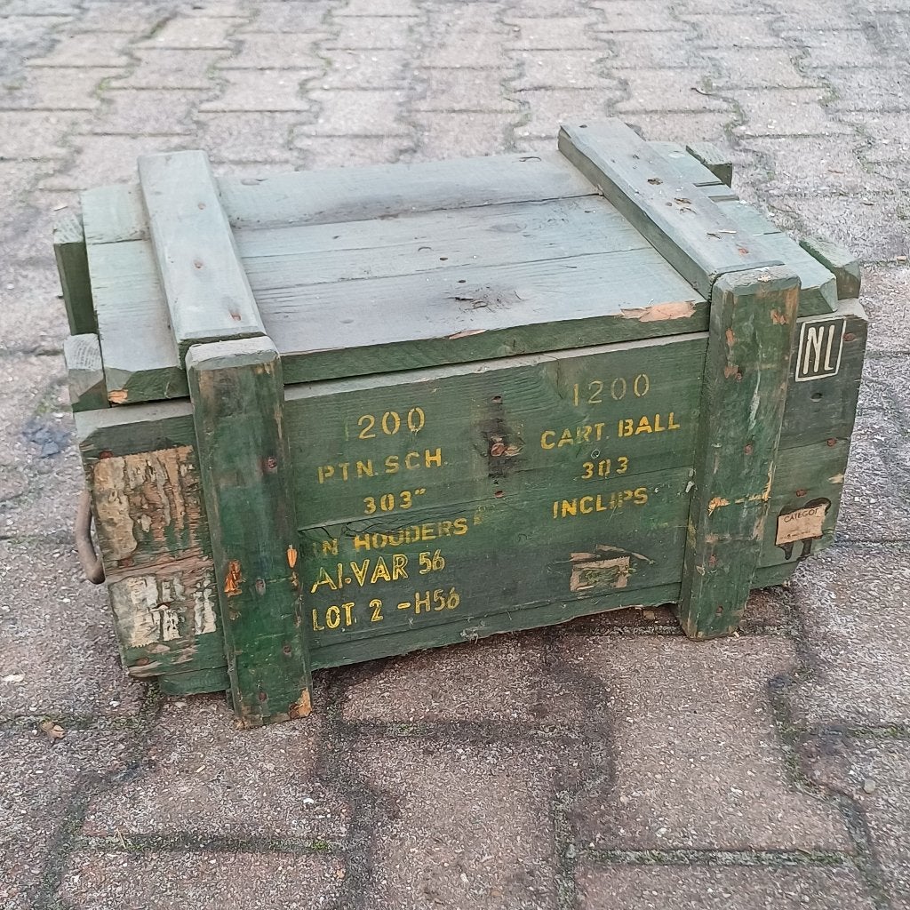 Groene munitiekist, Gebruikt, Onbekend, Minder dan 50 cm, Ophalen of Verzenden