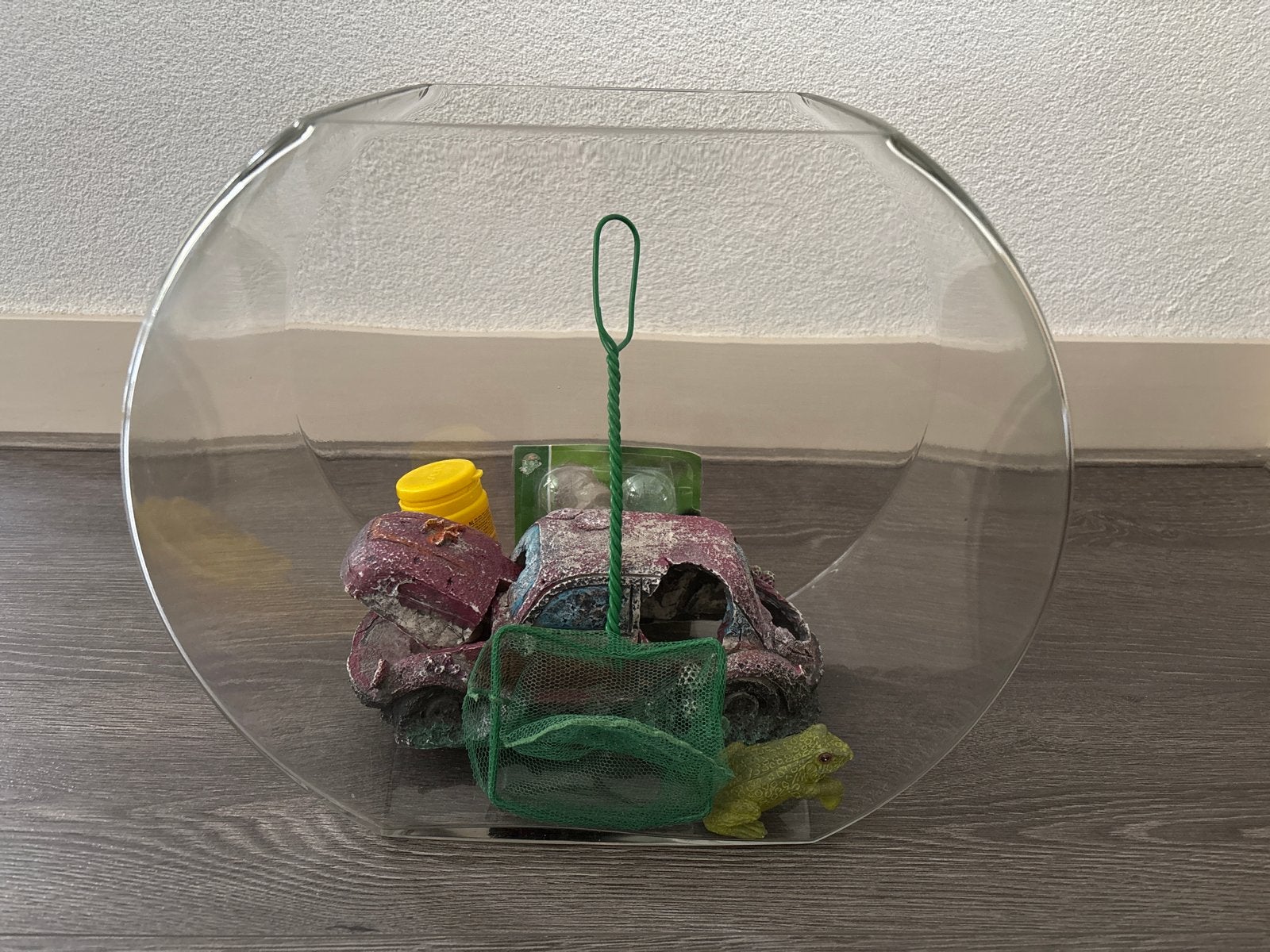 Vissenkom met toebehoren, Ophalen, Gebruikt, Leeg aquarium