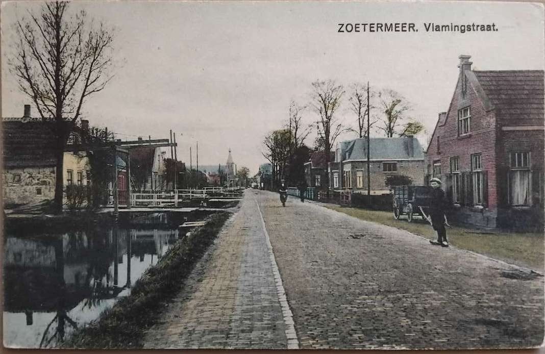 Zoetermeer, Vlamingstraat (gelopen 1922), Verzenden, 1920 tot 1940, Gelopen, Zuid-Holland