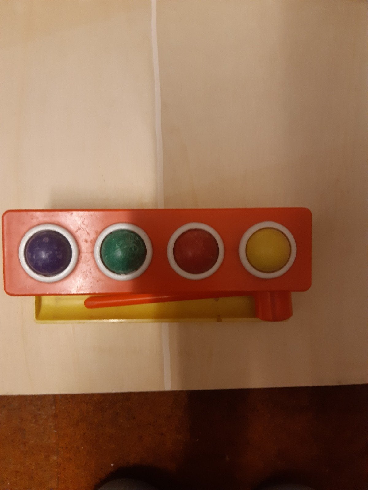 NicolToys Hamer-en-Bal set uit de jaren 60, Ophalen of Verzenden, Zo goed als nieuw