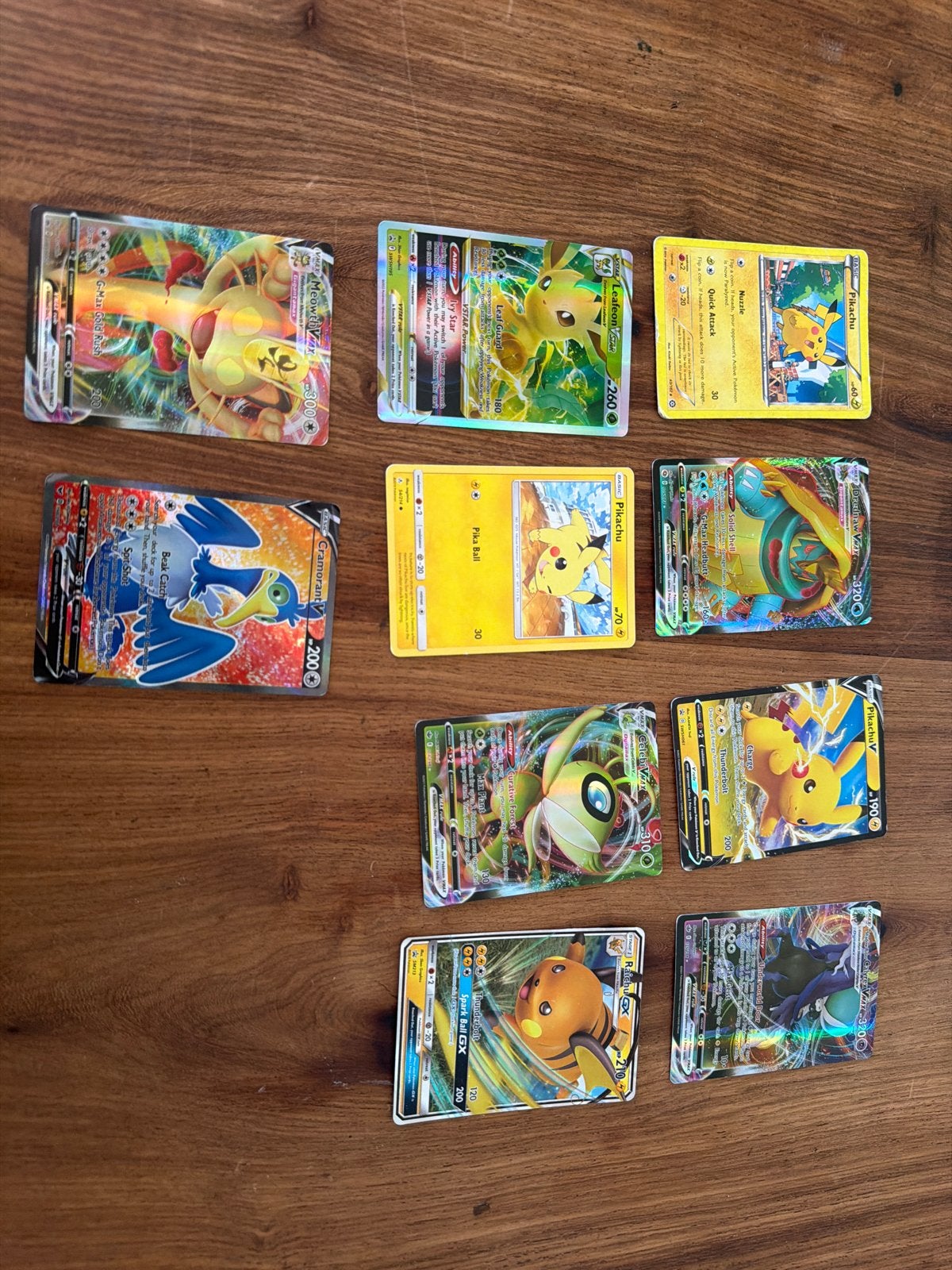 Pokémon kaarten collectie - V, VMAX, GX, Pikachu, Leafeon, Ophalen of Verzenden, Gebruikt, Meerdere kaarten