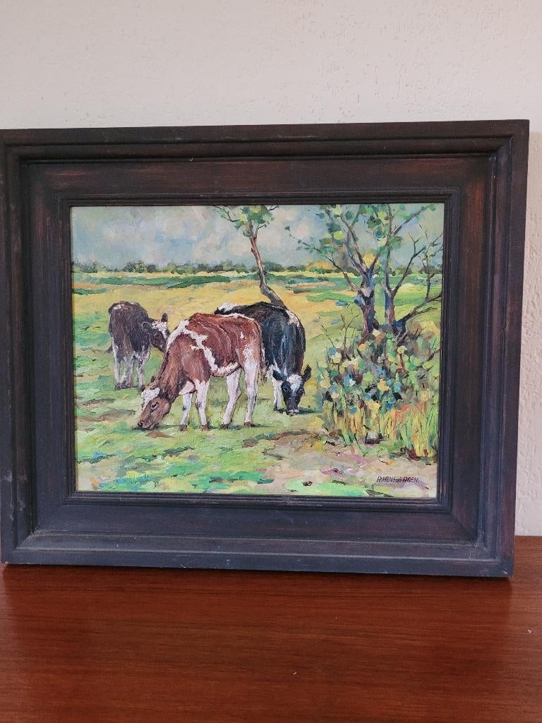 koeienschilderij, Ophalen