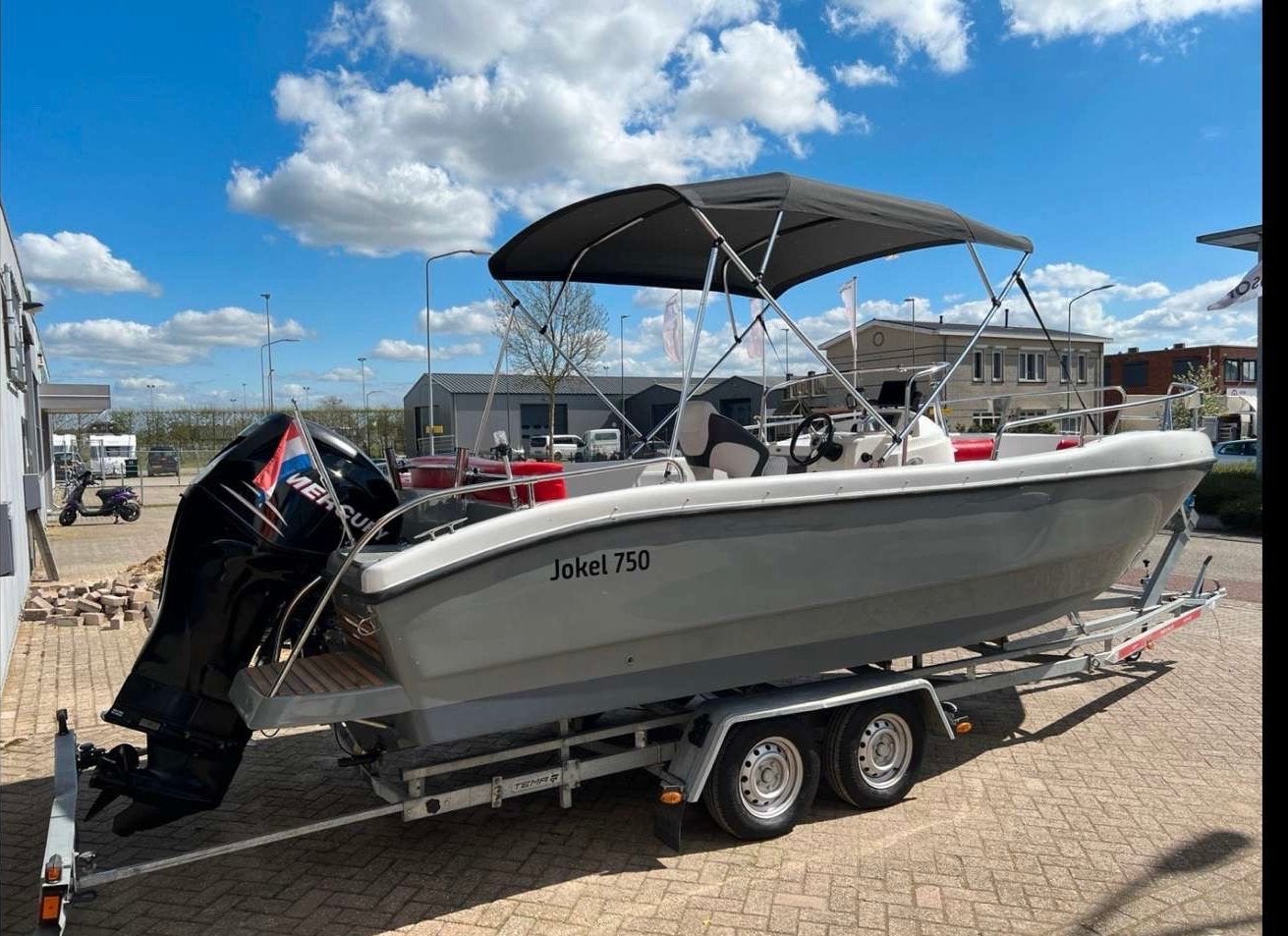 Consoleboot Jakol 750 met Mercury 200PK, Watersport en Boten, Vis- en Consoleboten, Gebruikt, Overige merken, Met afstandsbediening