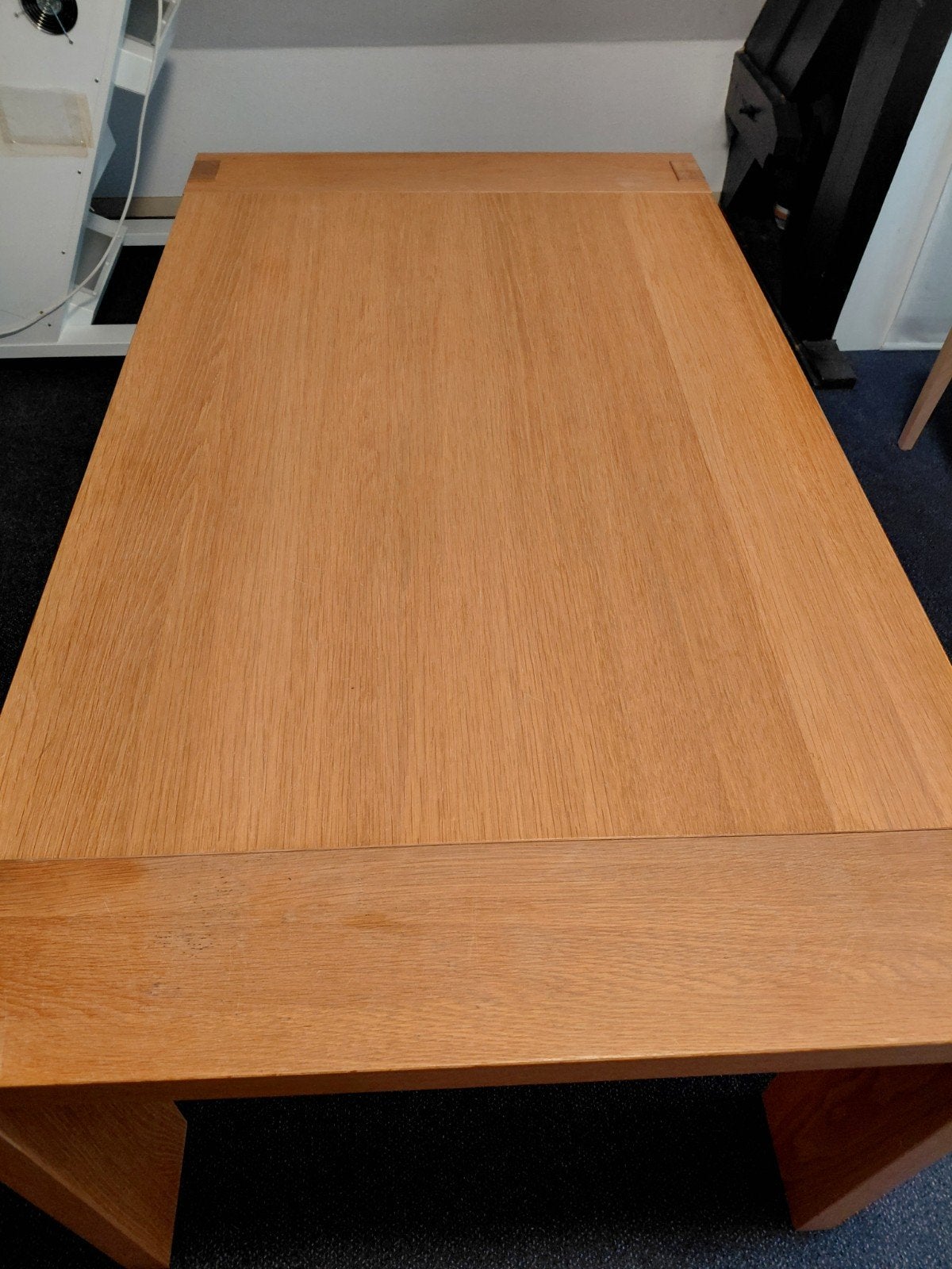 Eikenhouten eettafel - 165x93 cm, Huis en Inrichting, Tafels | Eettafels, Gebruikt, Eikenhout, Modern, Tijdloos, 150 tot 200 cm