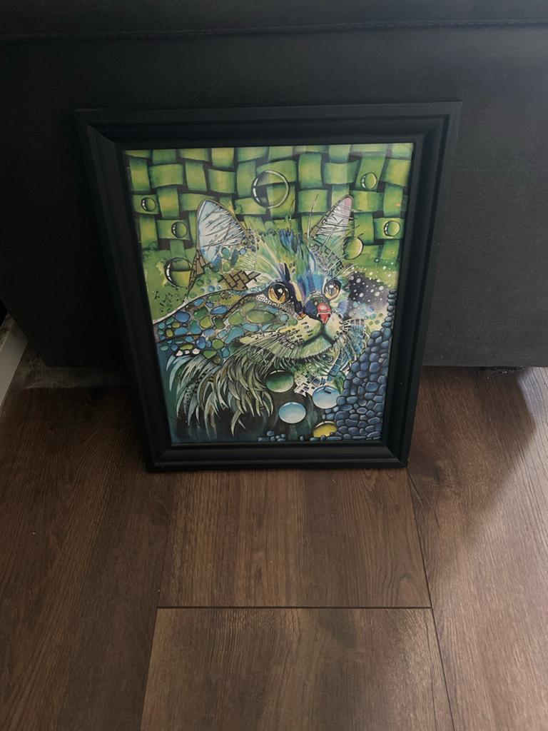 Unieke handgemaakte katten tekening, Antiek en Kunst, Ophalen