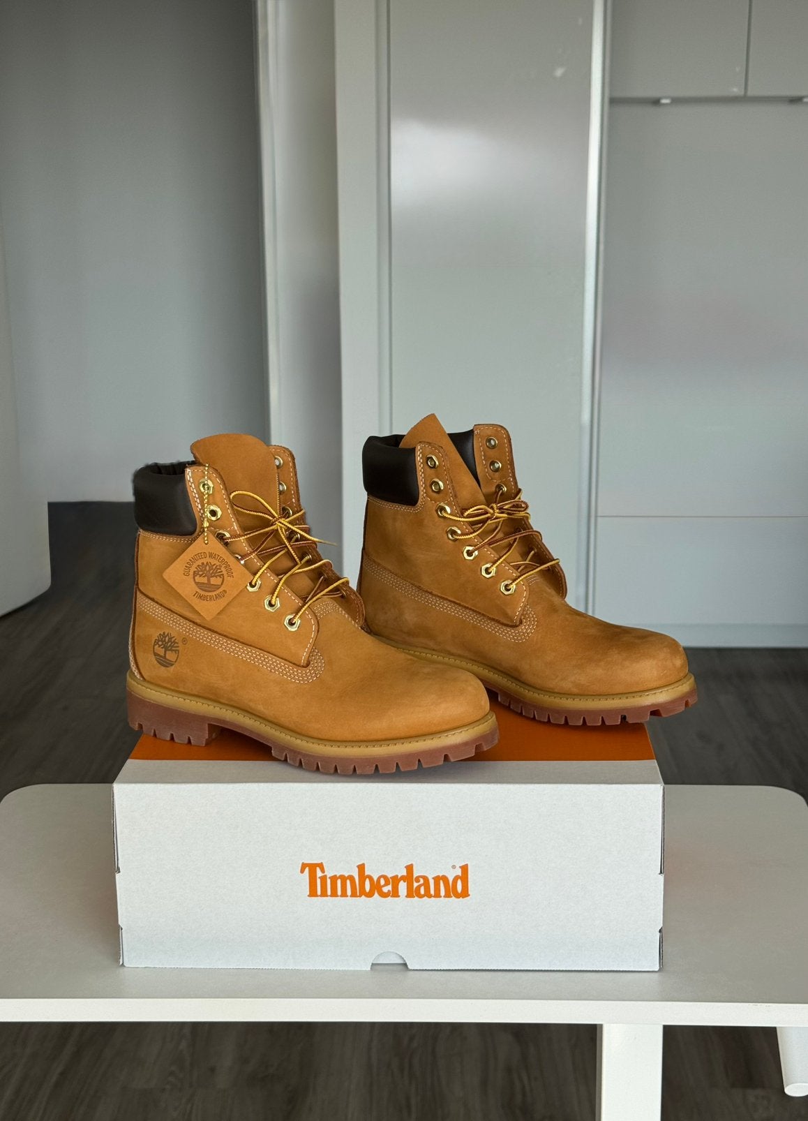 Timberland Premium 6 Lace Waterproof Wheat - Maat 40, Kleding | Heren, Schoenen, Bruin, Boots, Nieuw, Ophalen of Verzenden