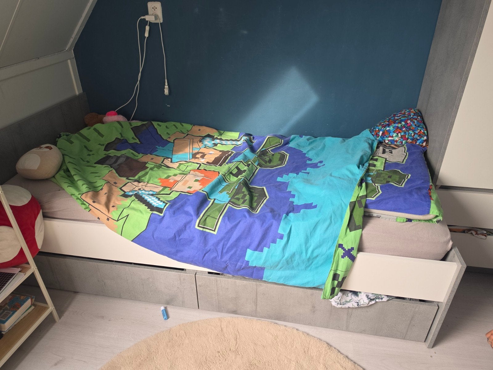 1 persoonsbed, Ophalen, 180 cm of meer, 85 tot 100 cm