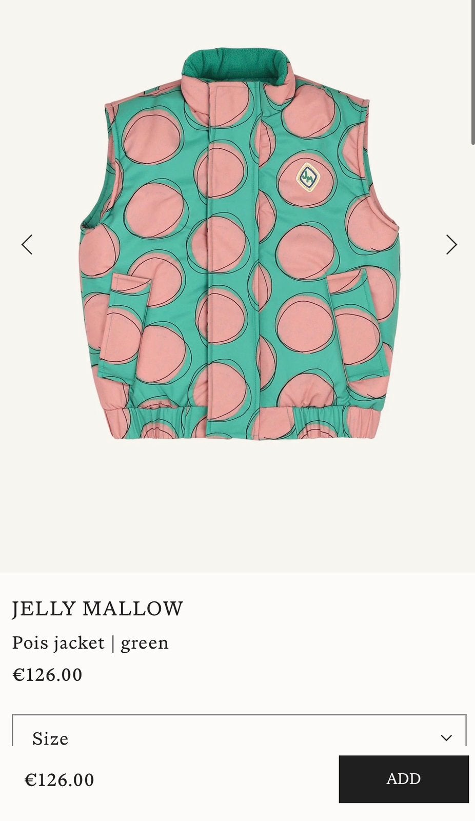 Jelly Mallow Padded Vest – 4–5 Years / 110 cm, Ophalen of Verzenden, Zo goed als nieuw, Meisje, Trui of Vest