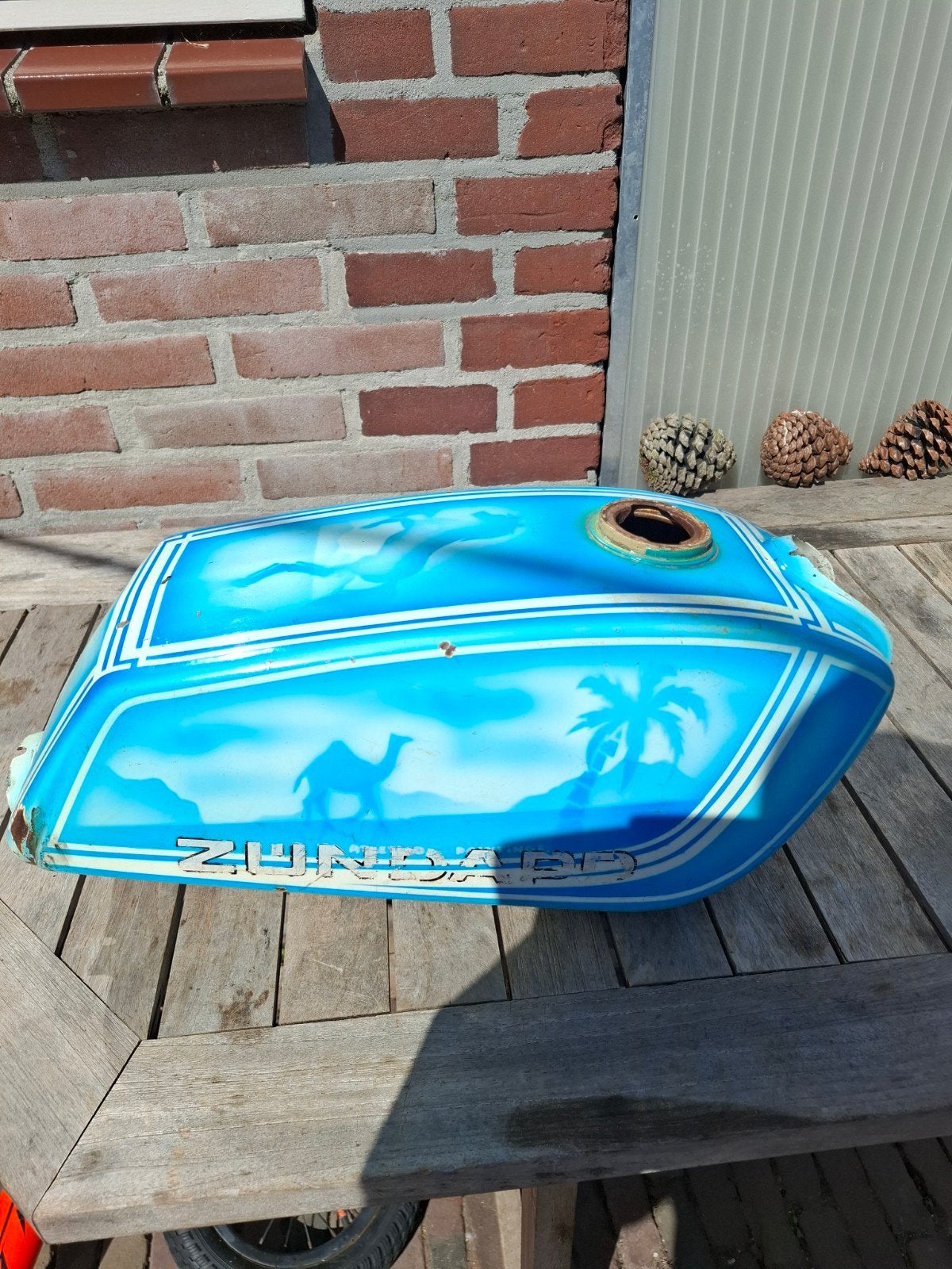 zundapp special paint tank, Fietsen en Brommers, Ophalen of Verzenden, Gebruikt, Tank