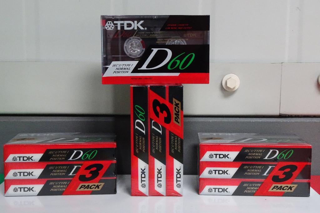 10 nieuw gesealde TDK cassettebandjes, verzenden kan ook !!, Ophalen, 2 t/m 25 bandjes, Overige genres, Nieuw in verpakking