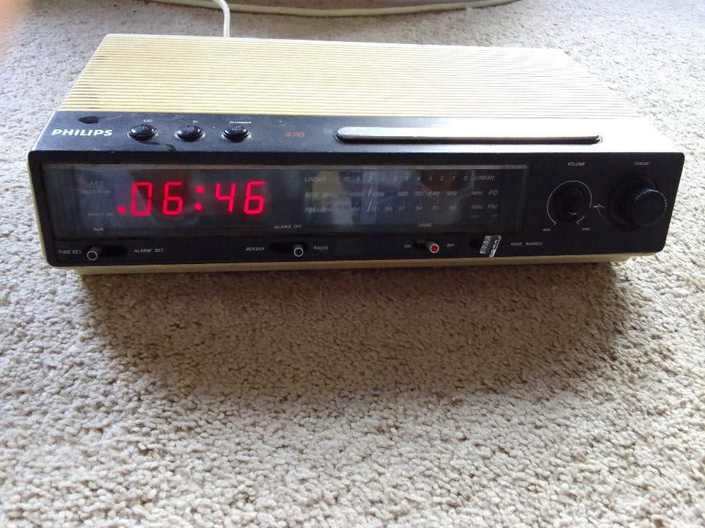 Philips digitale klok radio wekker, Ophalen of Verzenden, Gebruikt, Digitaal