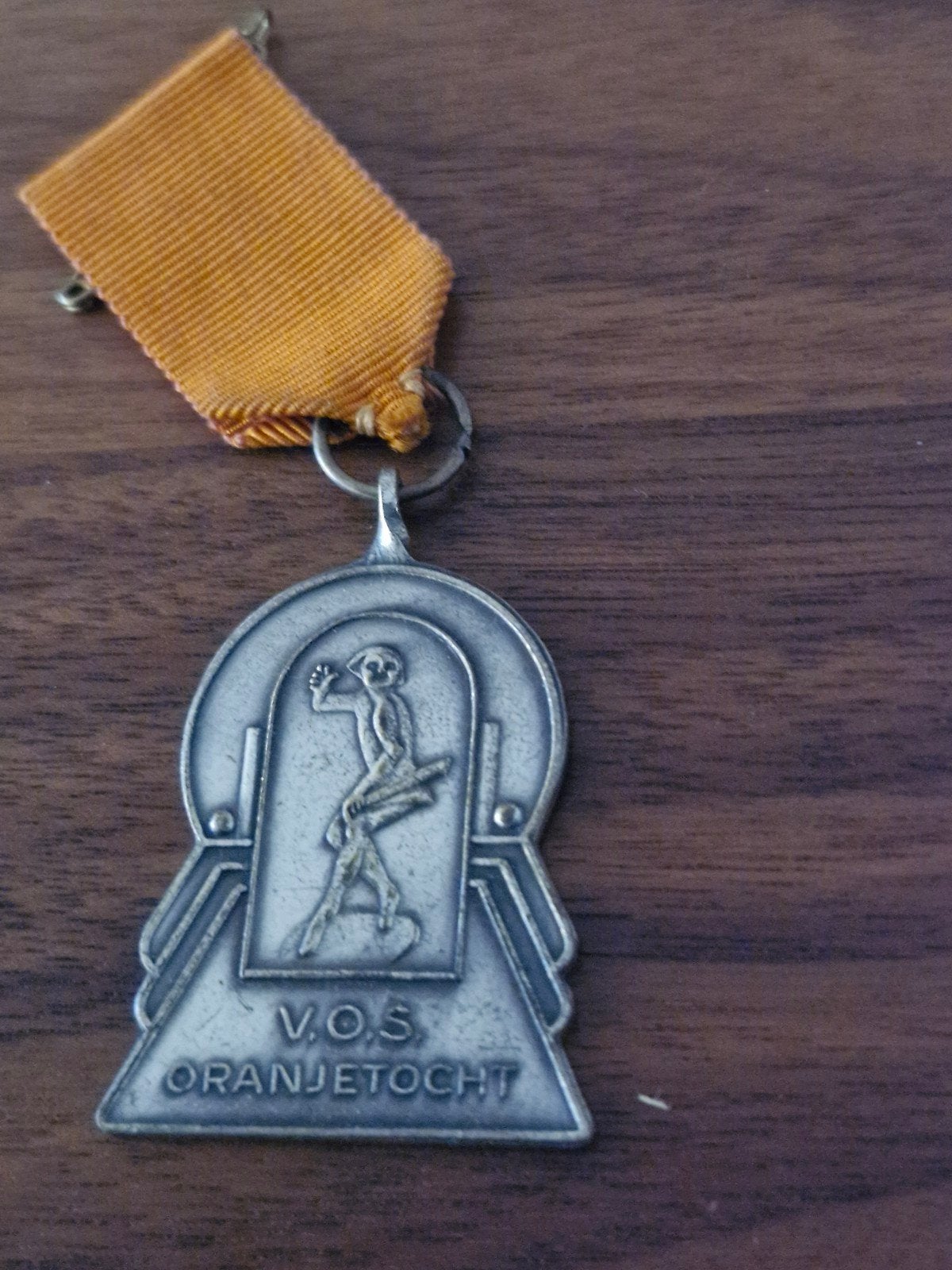164 V.O.S. Oranjetocht Medaille met Oranje Lint, Ophalen of Verzenden