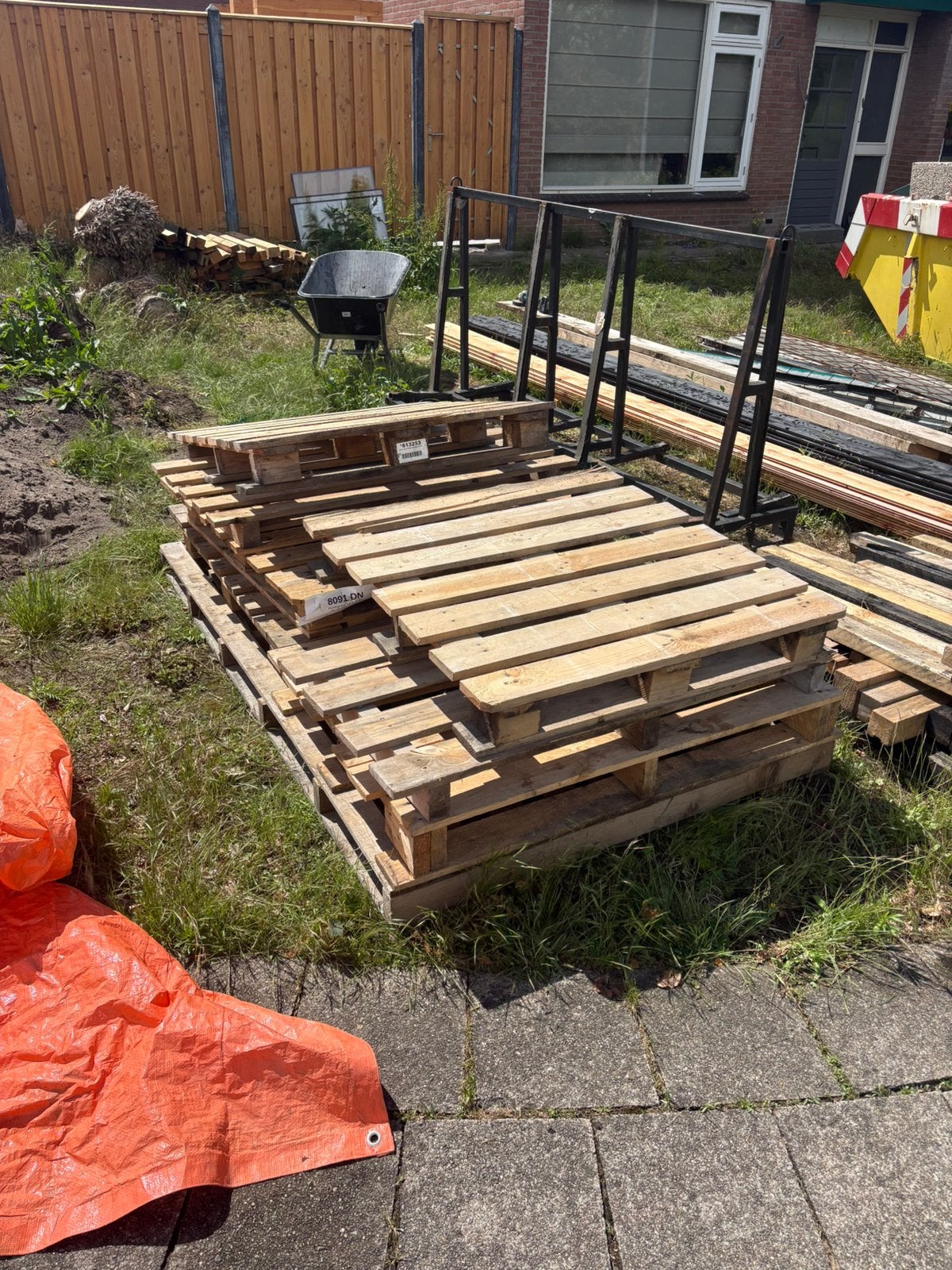 Gratis pallets, Tuin en Terras, Haardhout, Minder dan 3 m³, Ophalen