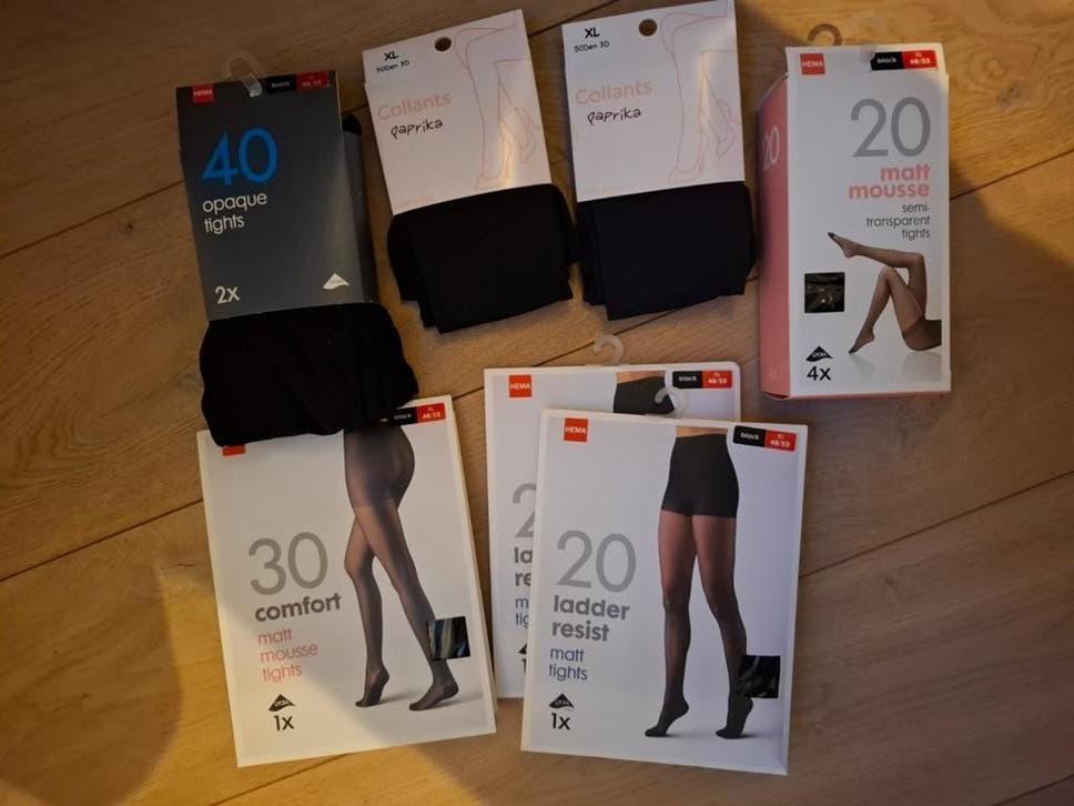 11 stuks panty's 48-52, nieuw in verpakking, Kleding | Dames, Leggings, Maillots en Panty's, Nieuw, Panty, Overige maten, Zwart
