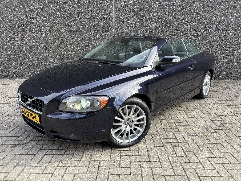 Volvo C70 2.4 Summum 140PK 2008 Blauw, Auto's, Volvo, Voorwielaandrijving, C70, Zwart, Cabriolet