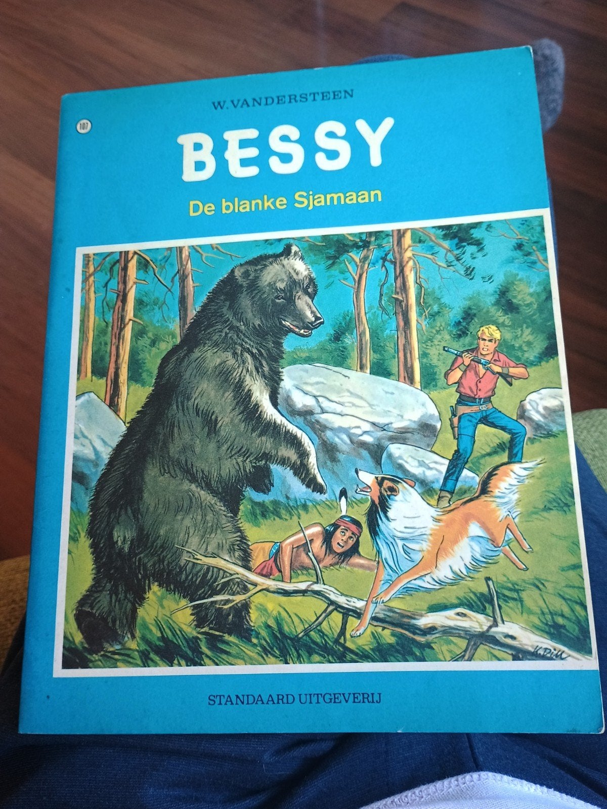 Bessy - De blanke sjamaan eerste druk., Gelezen, Willy Vandersteen, Eén stripboek, Ophalen of Verzenden