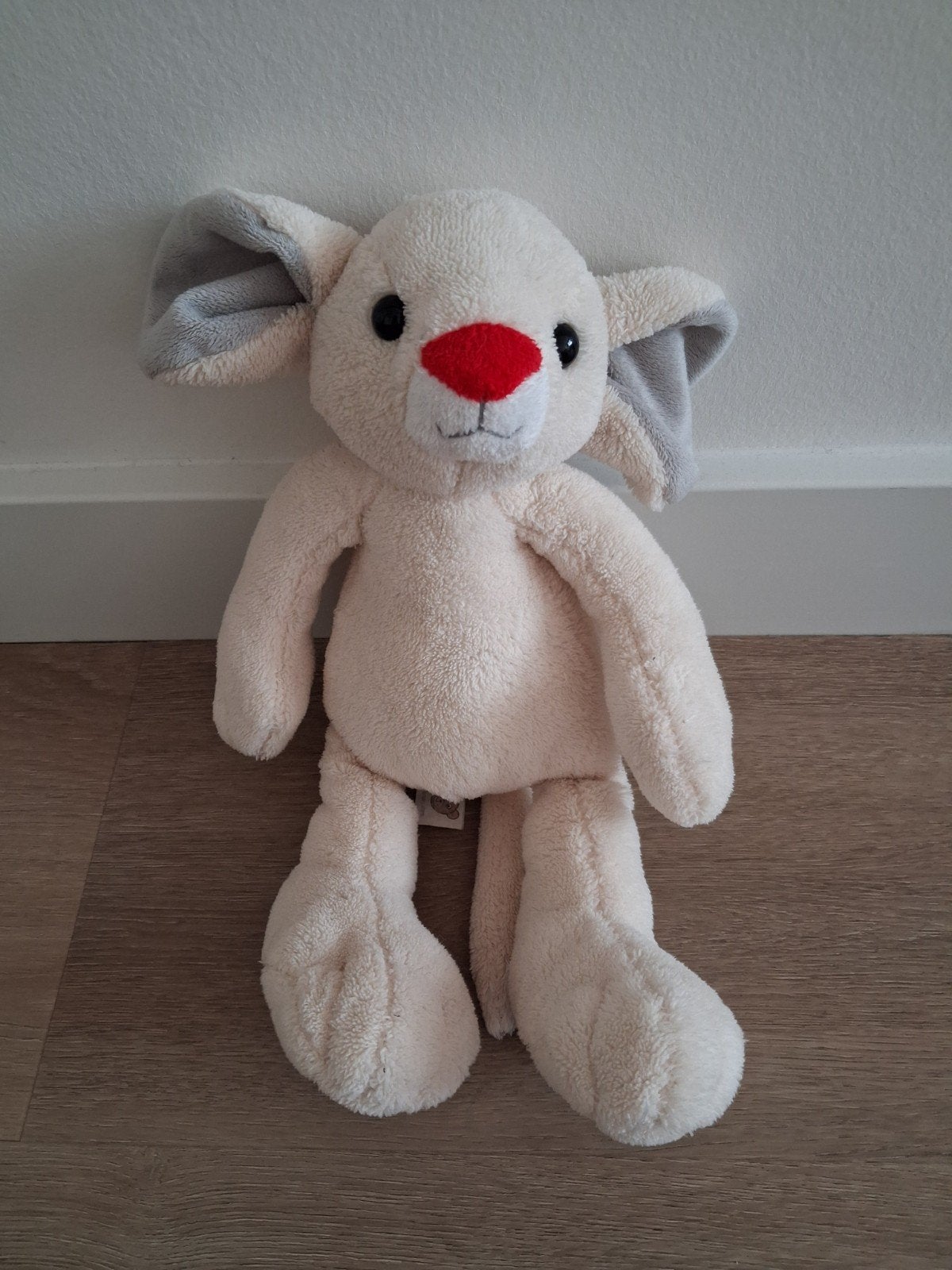 Knuffel Clini Clowns muis Toet creme 32 cm L1136, Kinderen en Baby's, Speelgoed | Knuffels en Pluche, Ophalen of Verzenden, Zo goed als nieuw