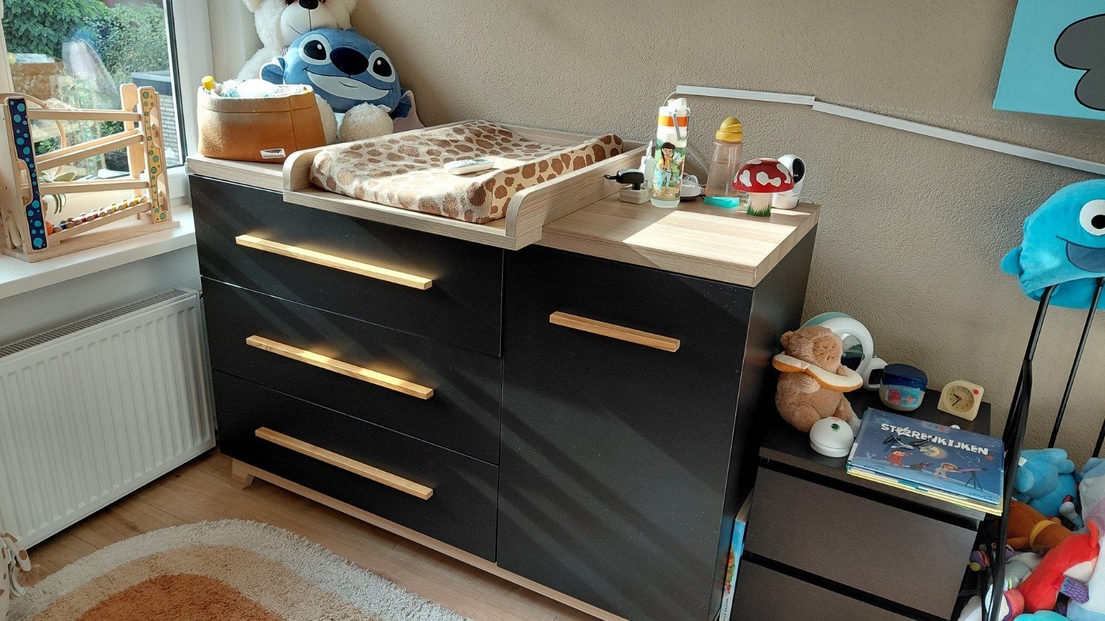 Commode en ledikant TWF Babykamer Bradford met matras, Ophalen, Gebruikt, 100 cm of meer, Commode