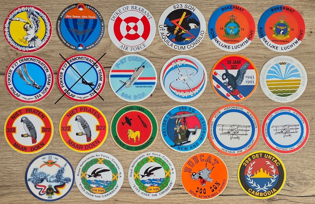 stickers Defensie/Luchtmacht KLu 8, Verzamelen, Stickers, Ophalen of Verzenden, Zo goed als nieuw