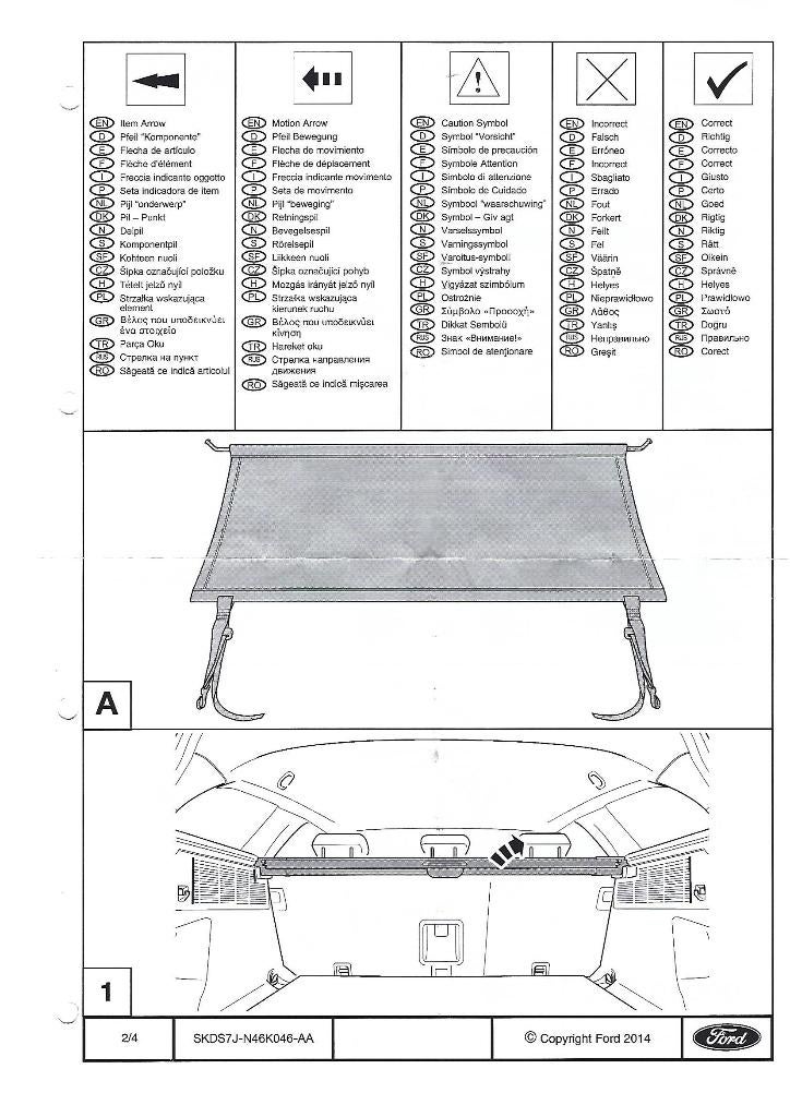 Bagagenet Ford Mondeo MK4, Ophalen, Zo goed als nieuw