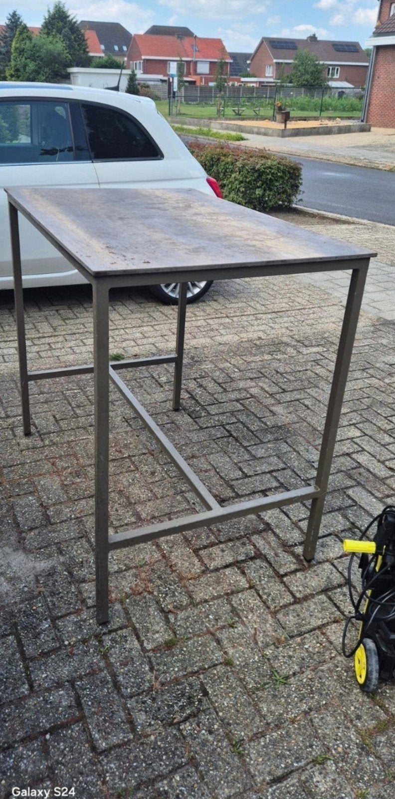 Stevige horeca bartafel 80x120 cm - binnen/buiten statafel, Ophalen, Rechthoekig, 50 tot 100 cm