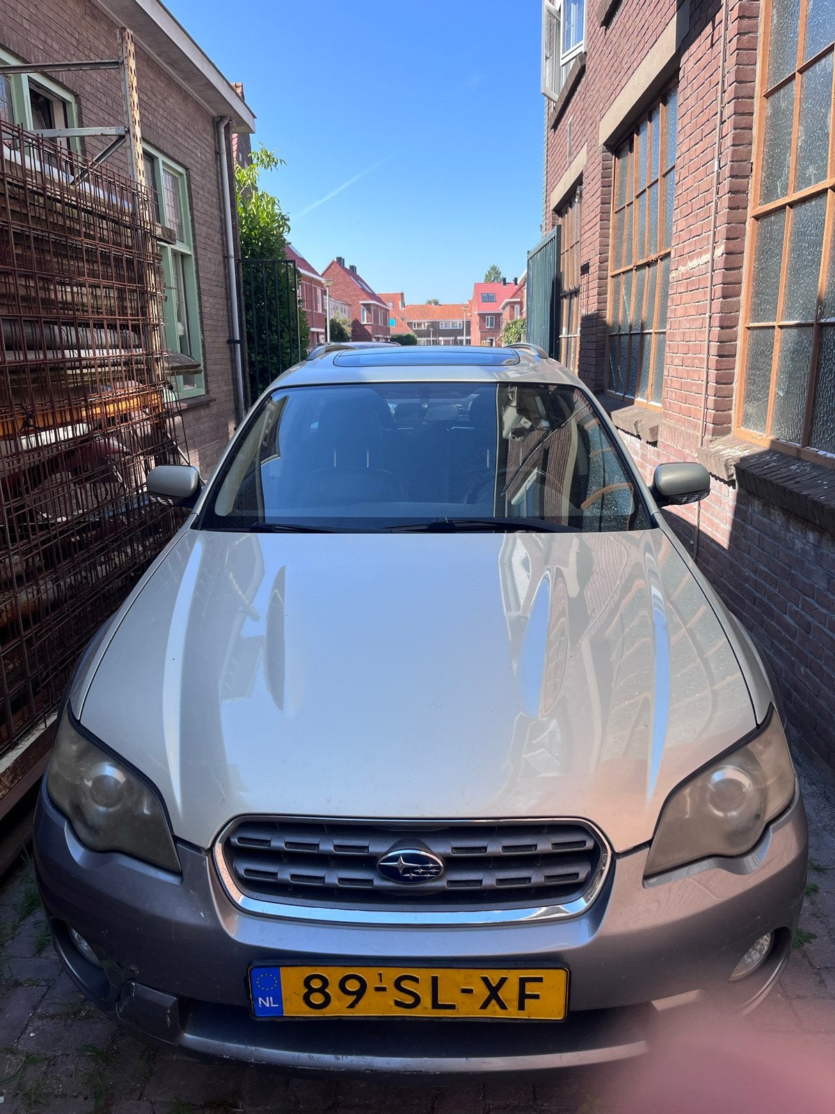 Subaru Outback lpg, Auto's, Subaru, Automaat, Zwart, 4 cilinders, Beige